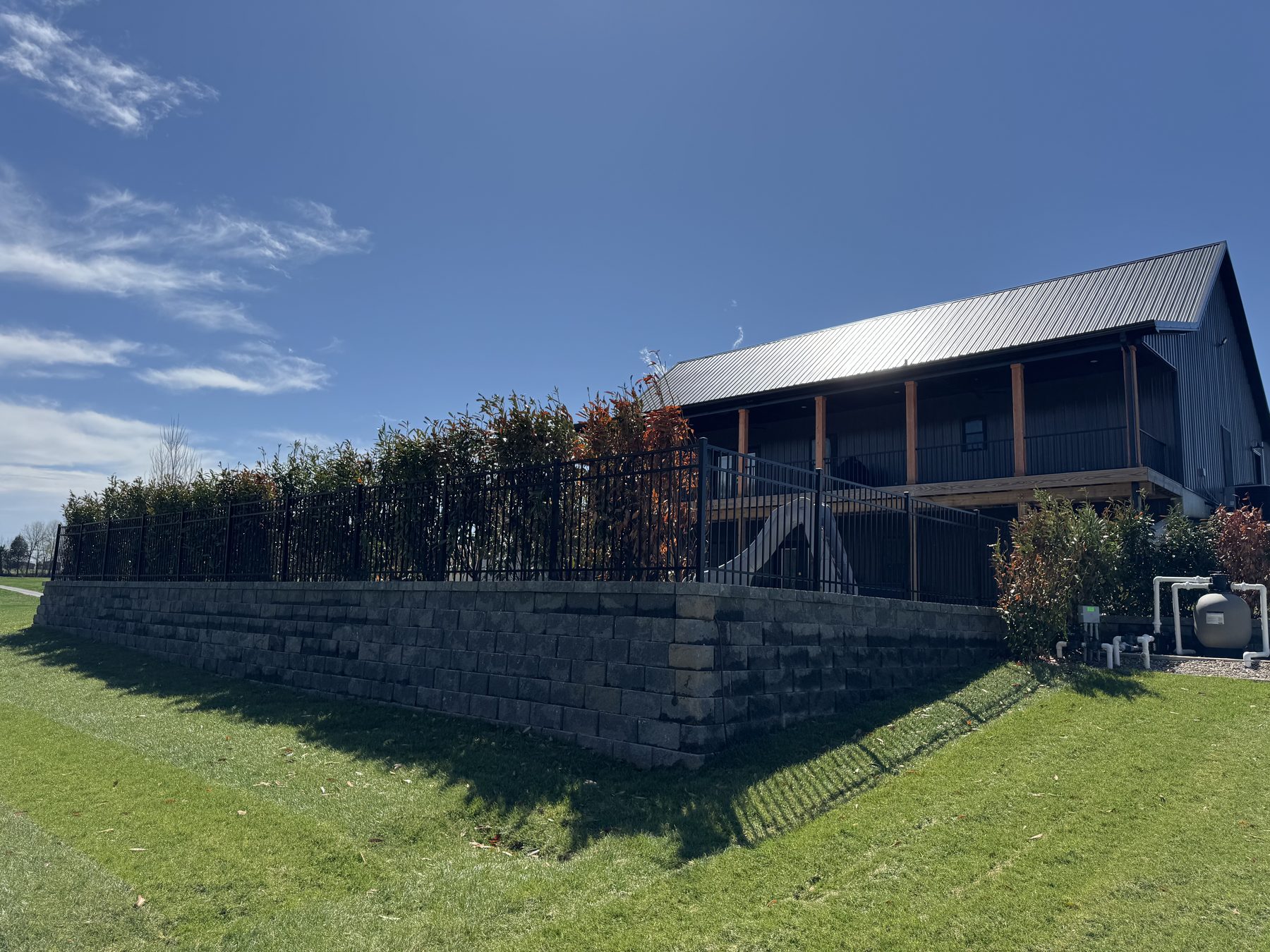 Ornamental aluminum fence install — S&S Fencing project 3