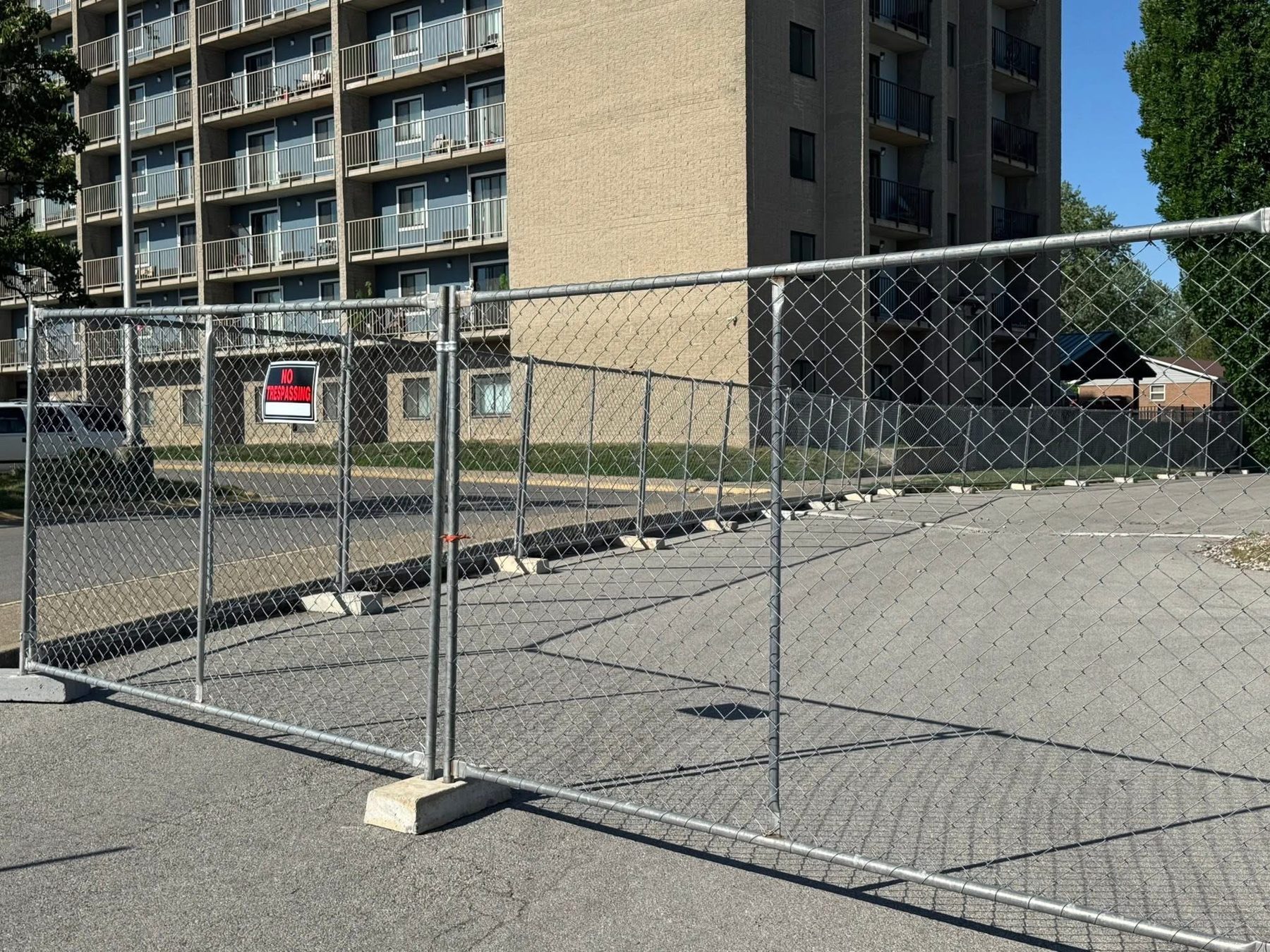 Temporary fence rental and install — Kentucky job site — S&S Fencing project 5
