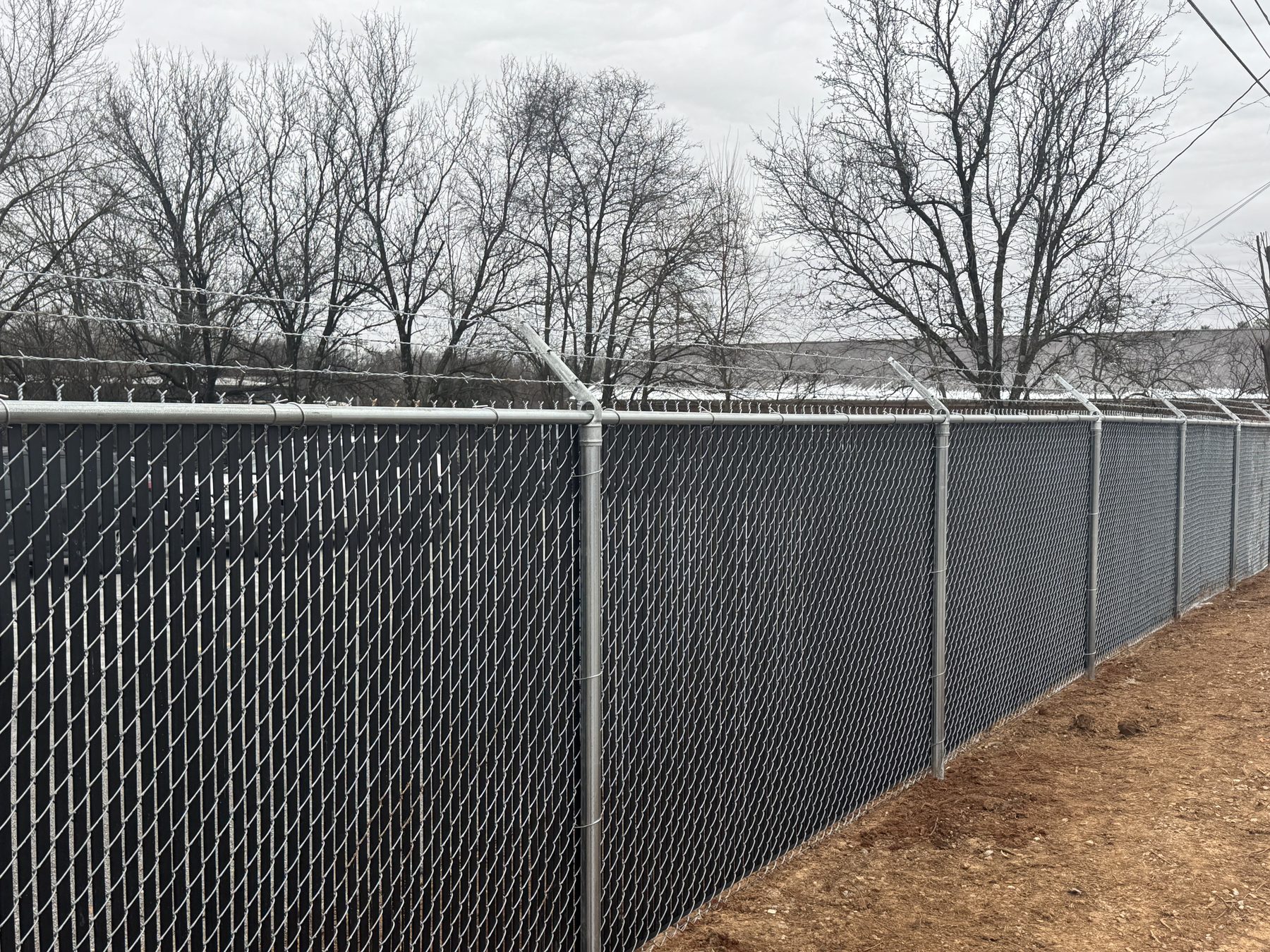 Industrial fencing — facility security and perimeter — S&S Fencing project 1
