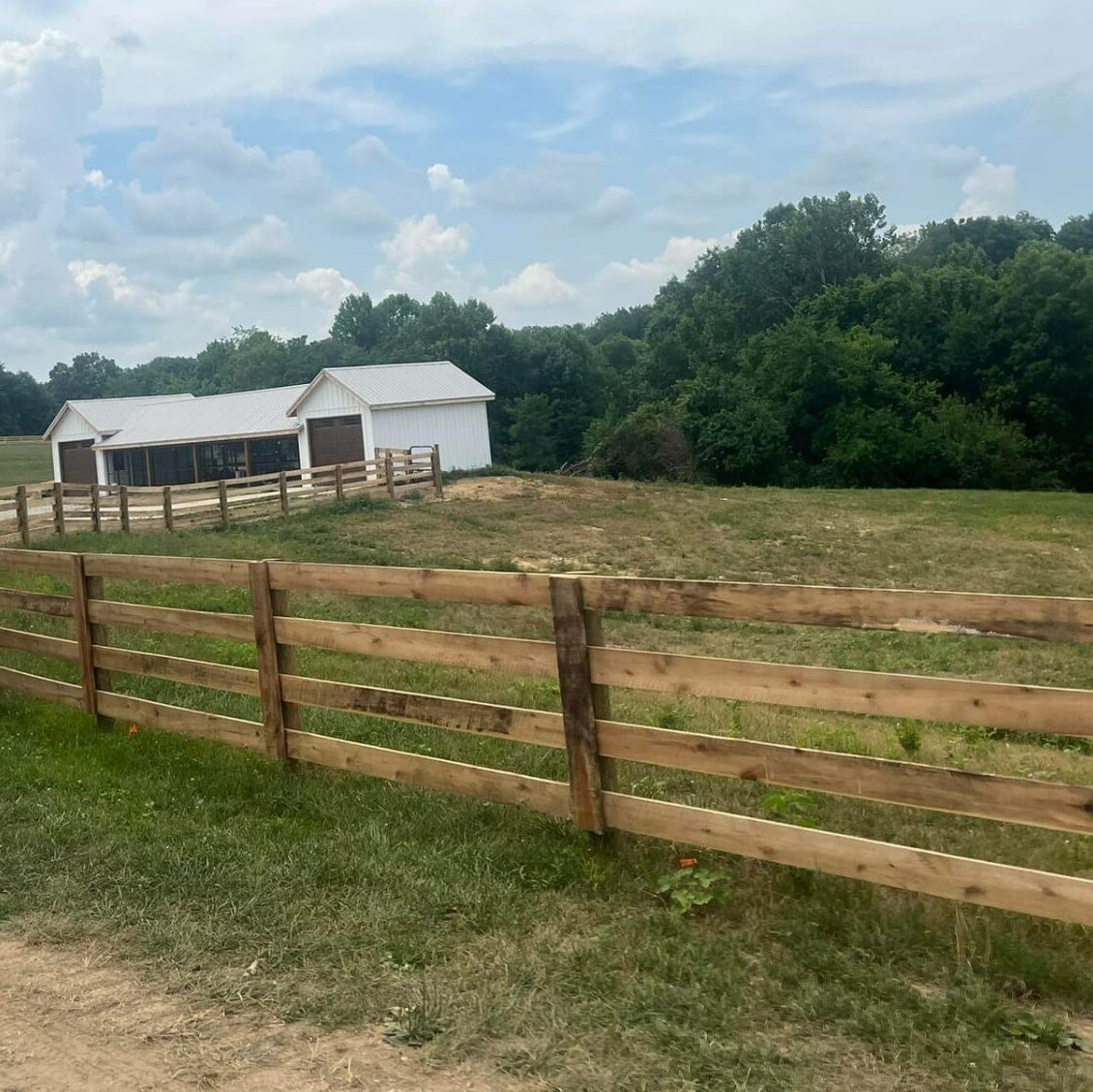 Kentucky 4-board farm fence — S&S Fencing project 2