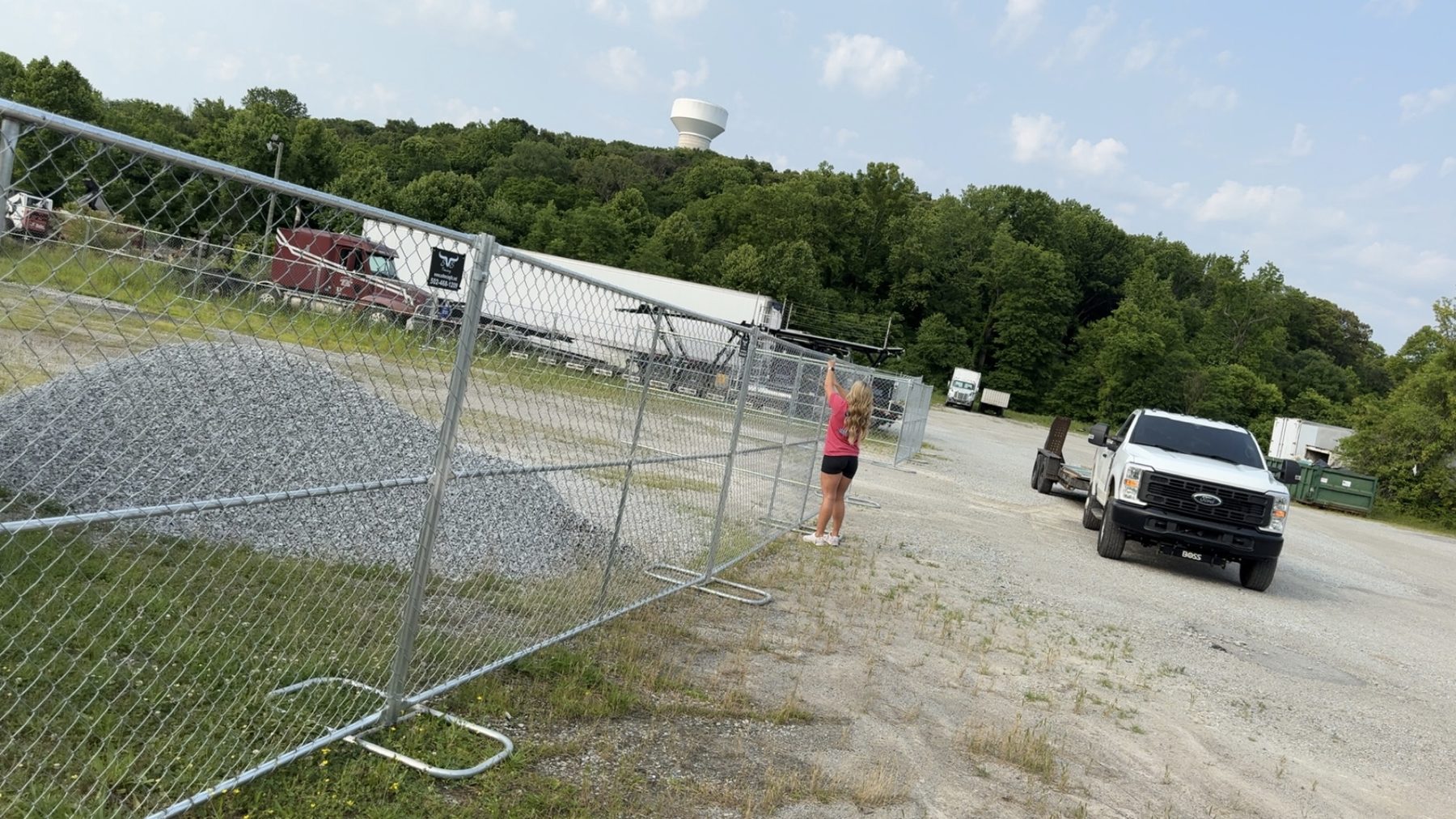 Temporary fence rental and install — Kentucky job site — S&S Fencing project 7