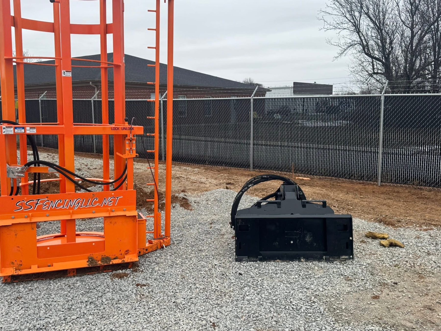 Industrial fencing — facility security and perimeter — S&S Fencing project 7