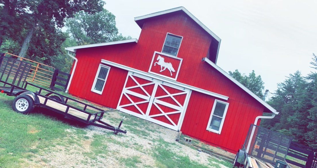 Barn after painting — S&S Fencing, Kentucky
